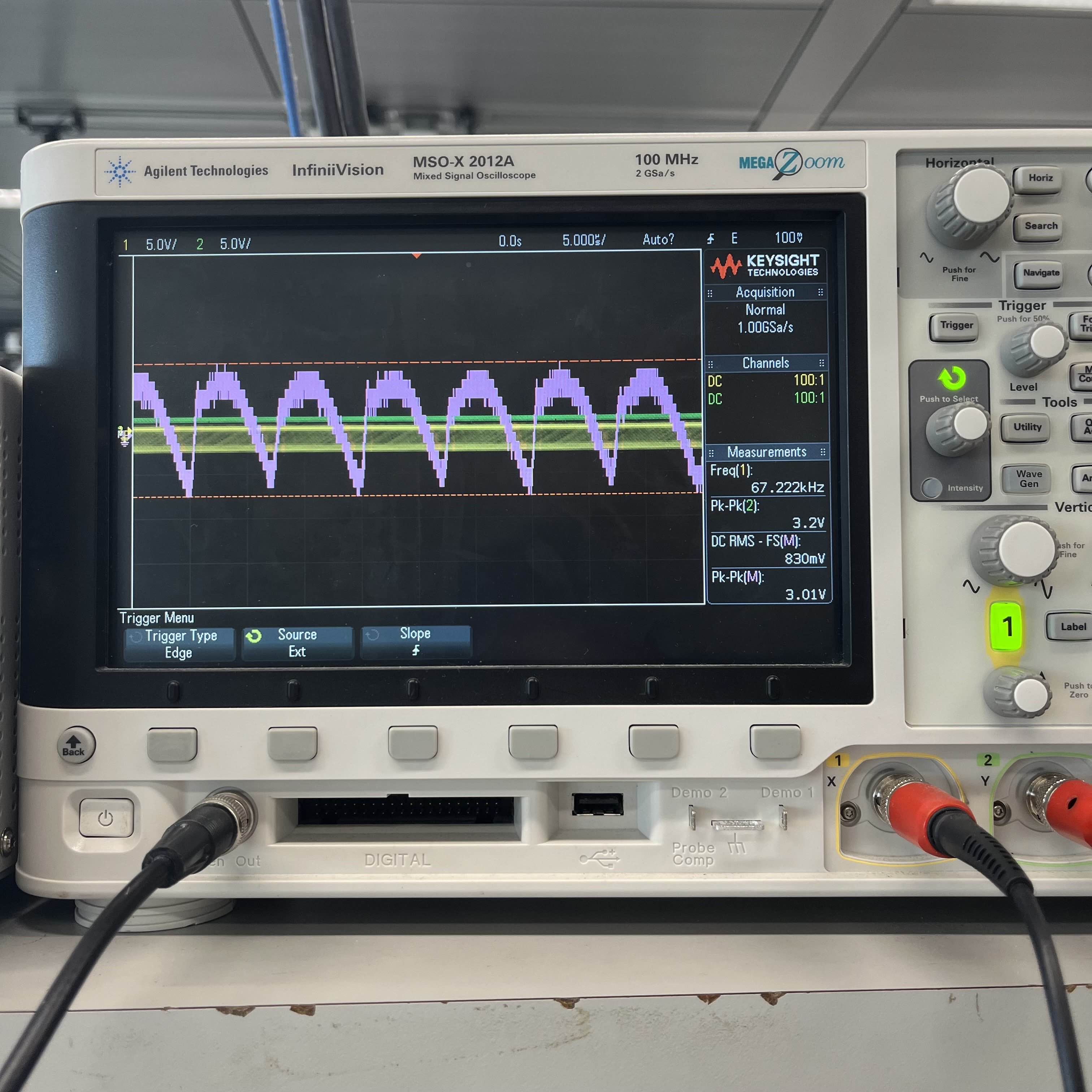 Output voltage measurement